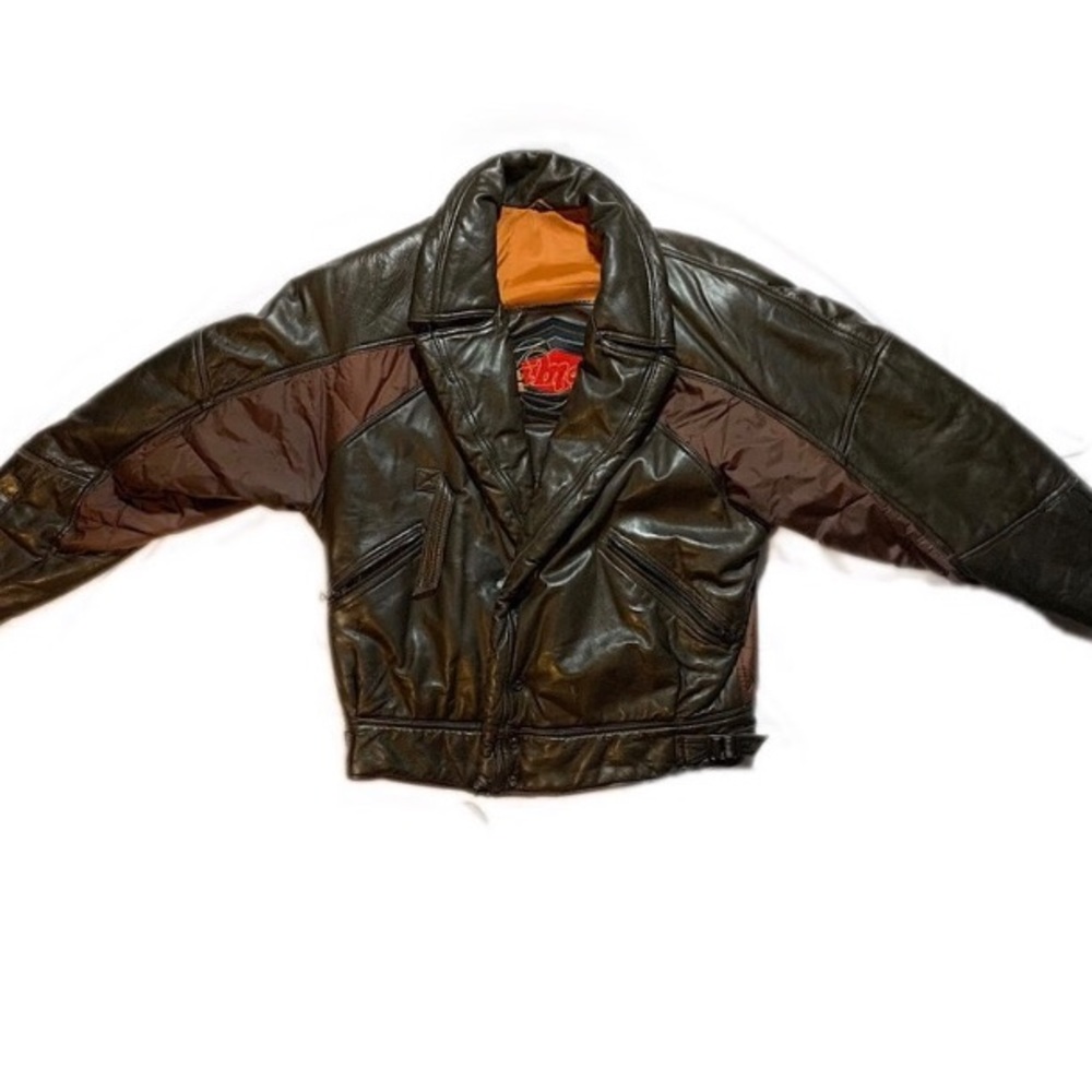 Vintage Lamatta Men’s Leather Flight Jacket